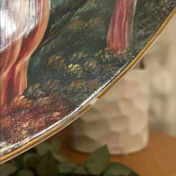 Lily China Vintage Hand Painted Art Platter Made in Japan 1940’s - Picture 5 of 10